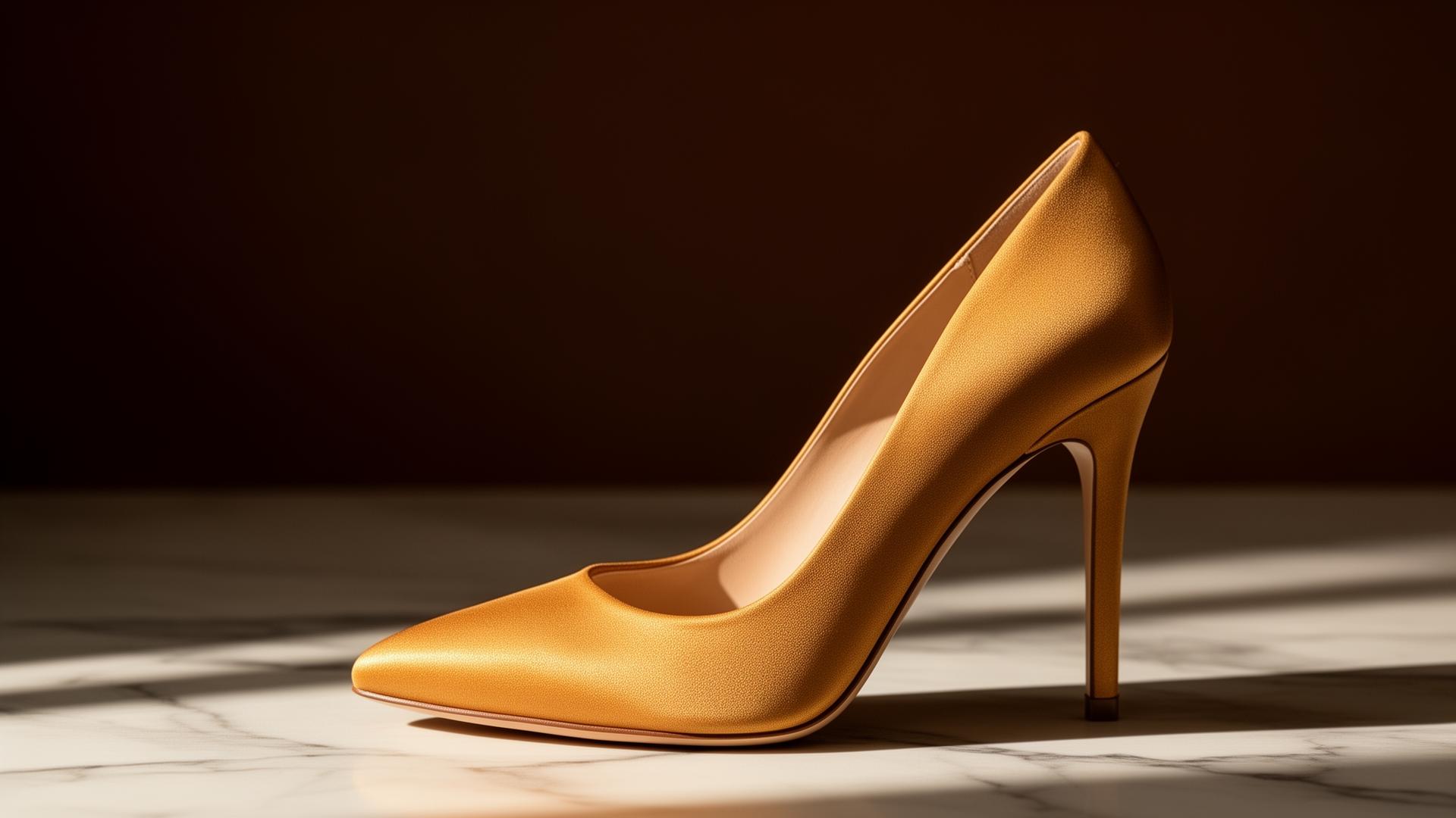 MN Calçados — scarpin dourado